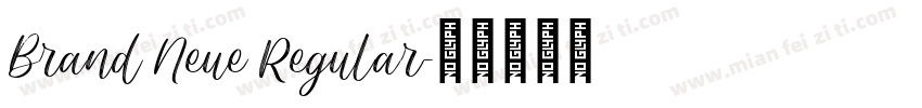 Brand Neue Regular字体转换